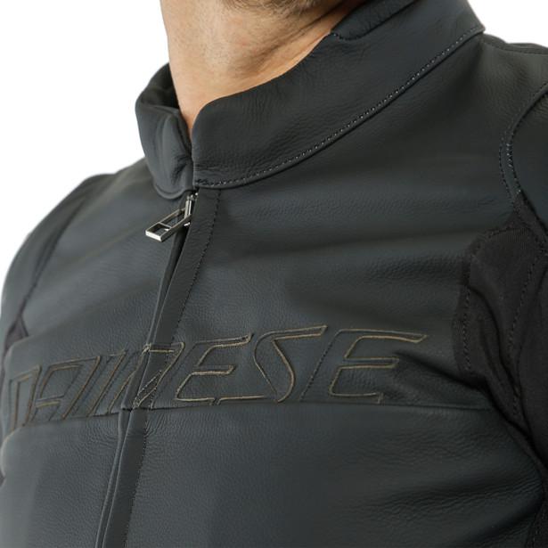 Dainese Agile Leather Jacket - Matt Black