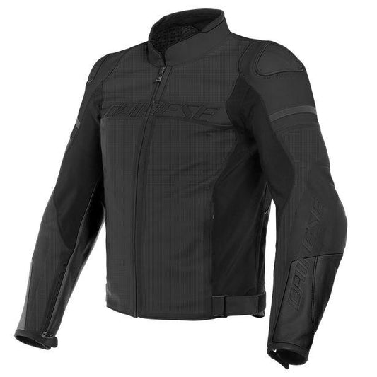 Dainese Agile Perforated Leather Jacket - Black Matt