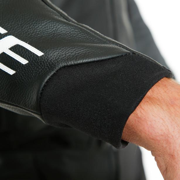 Dainese Sport Pro Leather Jacket - Black / White
