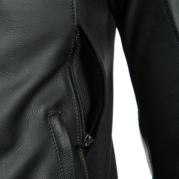 Dainese Sport Pro Leather Jacket - Black / White
