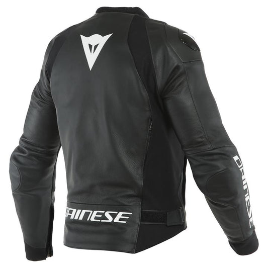 Dainese Sport Pro Leather Jacket - Black / White