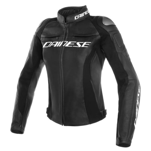 Dainese Racing 3 Women's Perforated Leather Jacket - Black