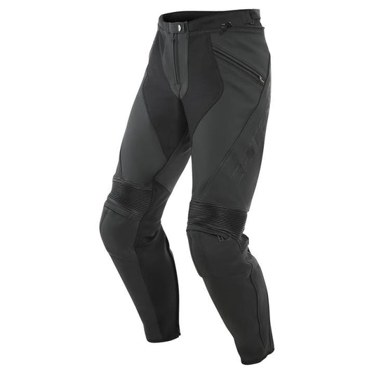 Dainese Pony 3 Perforated Leather Pants - Black Matt