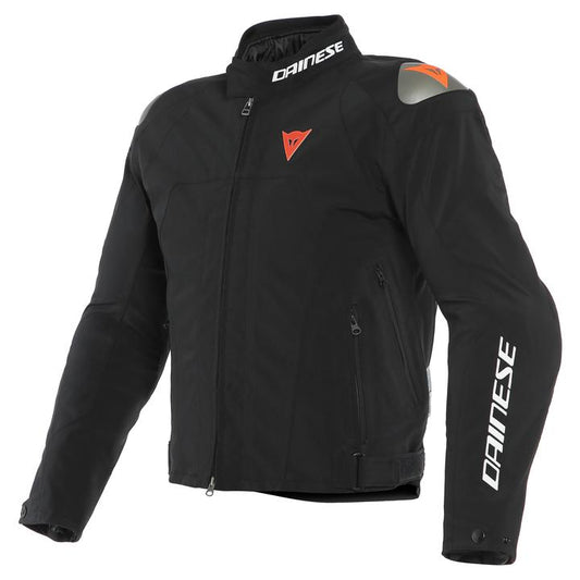 Dainese Indomita D-Dry Xt Jacket - Black Matt Fluro Red