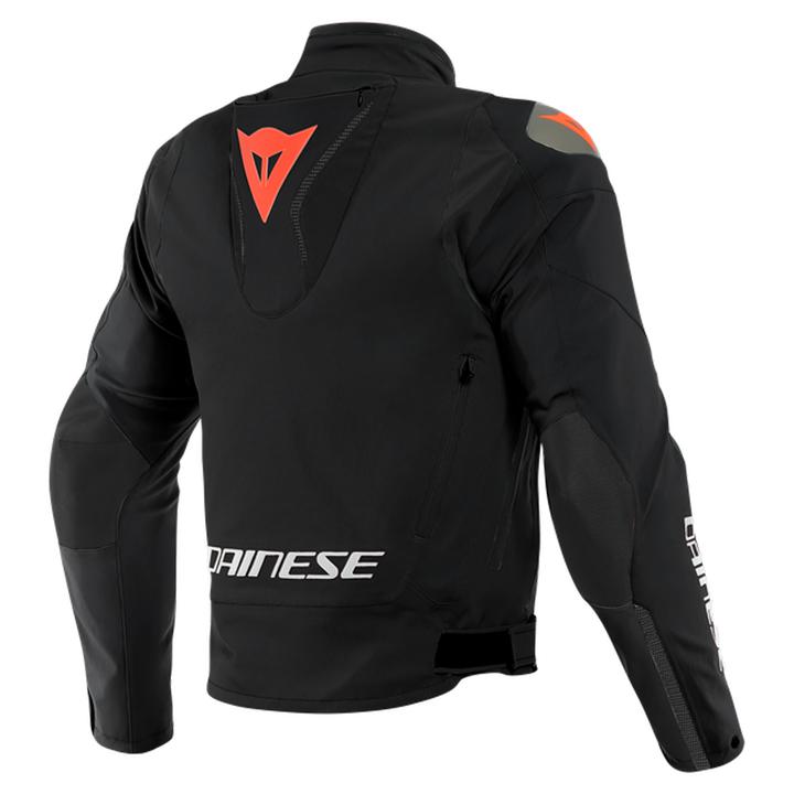 Dainese Indomita D-Dry Xt Jacket - Black Matt Fluro Red