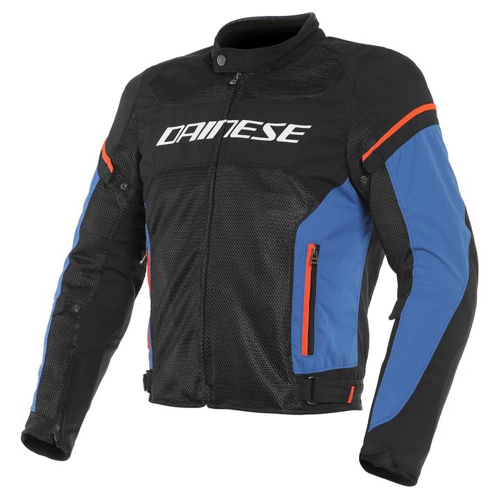 Dainese Air Frame D1 Textile Jacket - Black Light Blue Fluro Red