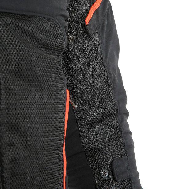 Dainese Air Frame D1 Textile Jacket - Black / White Fluro Red