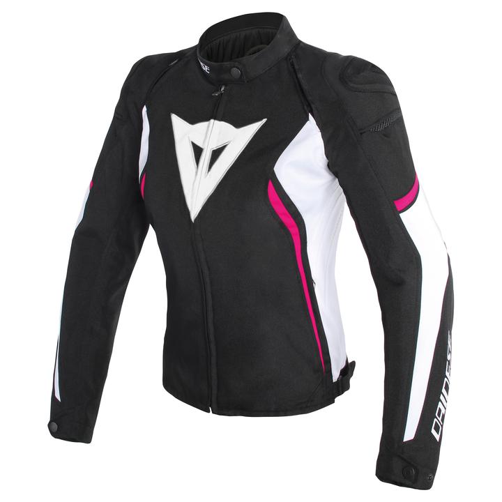 Dainese Avro D2 Women's Textile Jacket - Black / White / Fuchsia