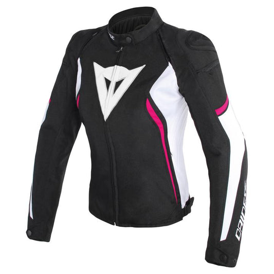 Dainese Avro D2 Women's Textile Jacket - Black / White / Fuchsia