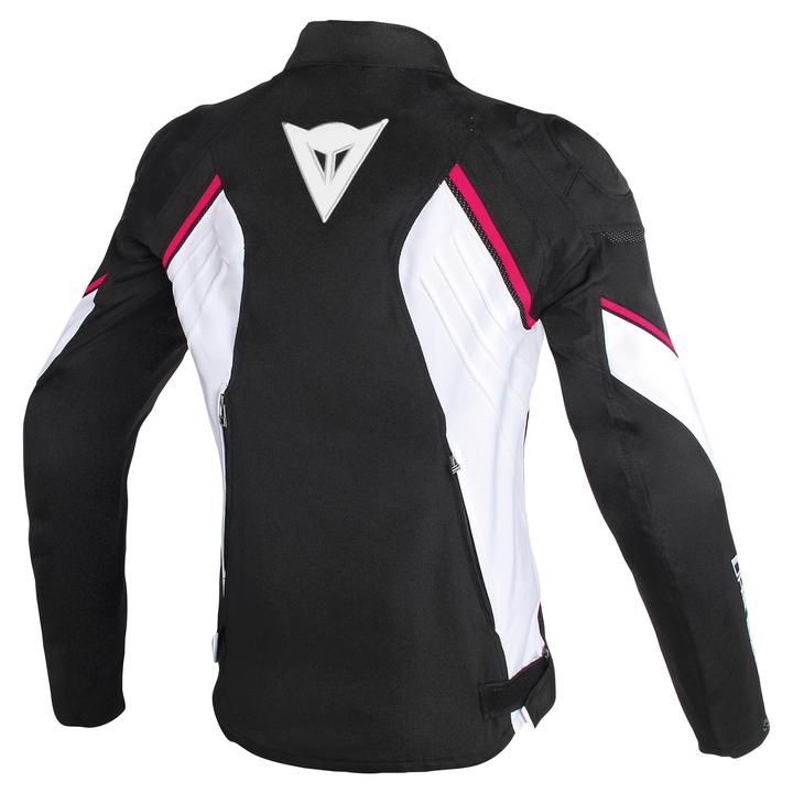 Dainese Avro D2 Women's Textile Jacket - Black / White / Fuchsia