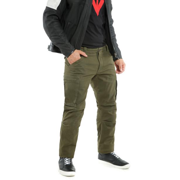Dainese Combat Aramid Armoured Textile Pants - Olive