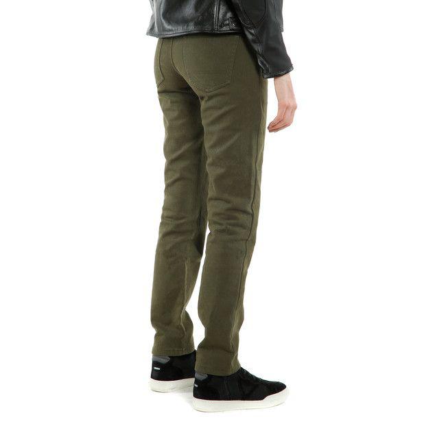 Dainese Casual Aramid Armoured Regular Women's Textile Pants - Olive Green