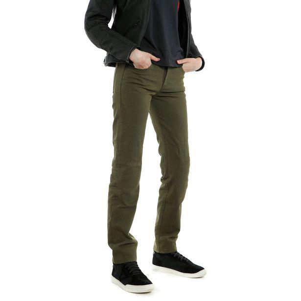 Dainese Casual Aramid Armoured Regular Women's Textile Pants - Olive Green