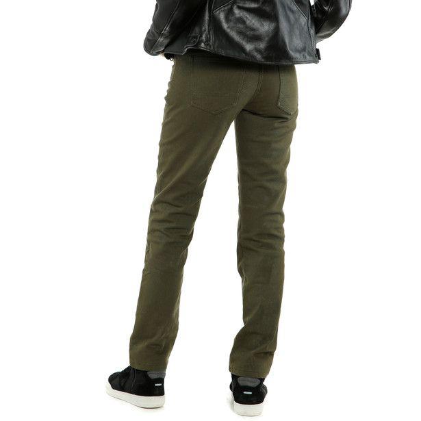 Dainese Casual Aramid Armoured Regular Women's Textile Pants - Olive Green