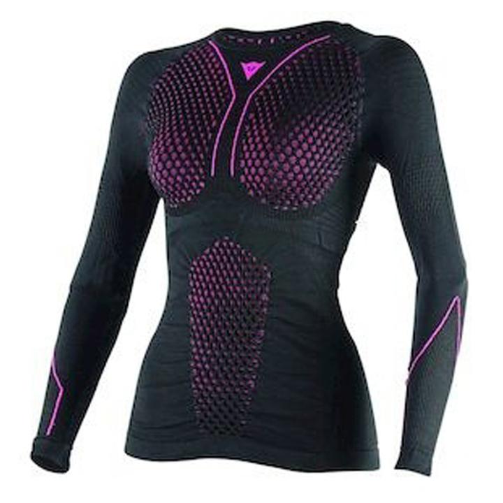Dainese D-Core Thermo Women's Tee Ls - Black / Fuchsia