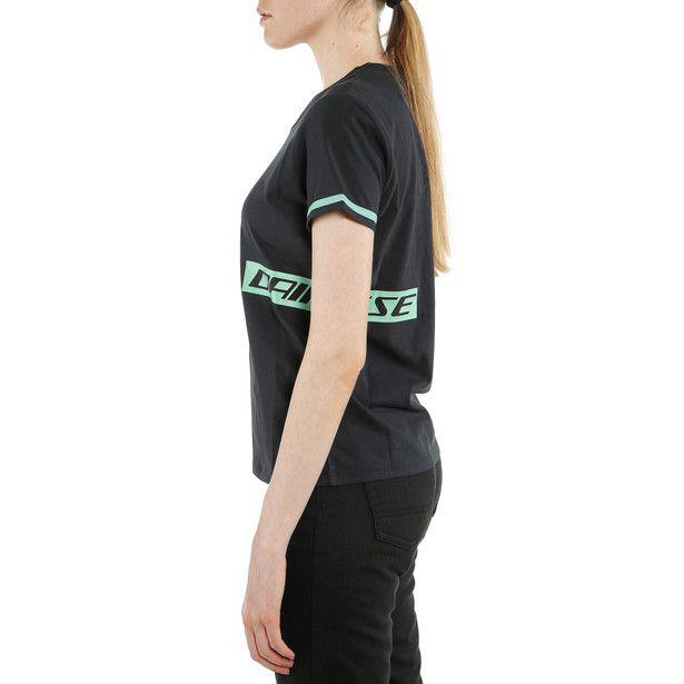 Dainese Casual Paddock Women's Tee - Black / Aqua