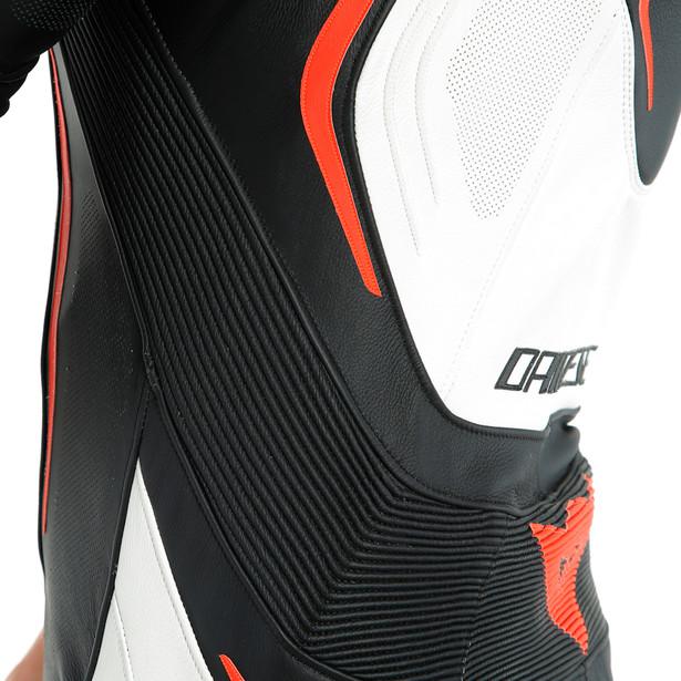 Dainese Misano 2 D-Air 1-Piece Perforated Airbag Suit - Black / White