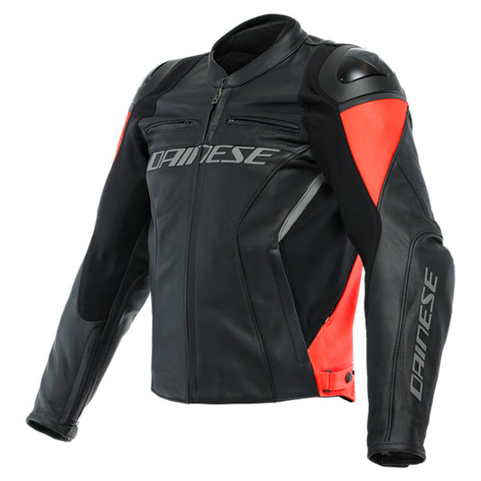 Dainese Racing 4 Leather Jacket - Black / Red