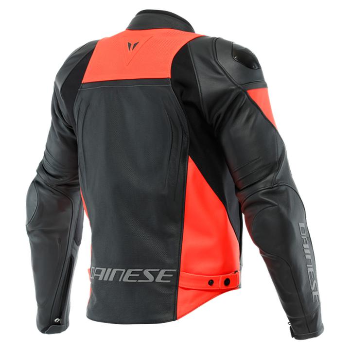 Dainese Racing 4 Perforated Leather Jacket Black Red