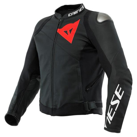 Dainese Sportiva Perforated Leather Jacket - Black
