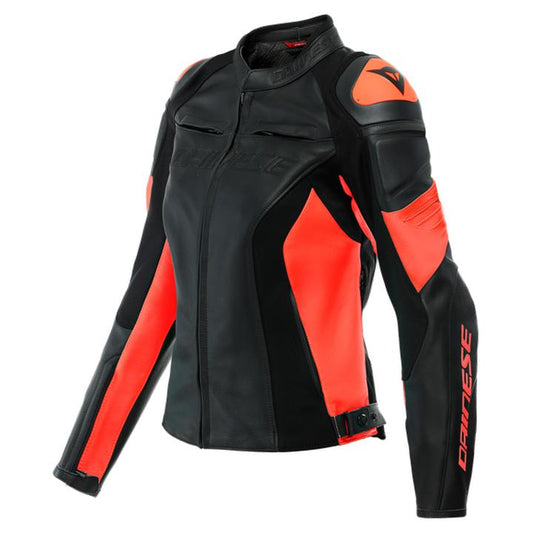 Dainese Racing 4 Women's Leather Jacket - Black / Red