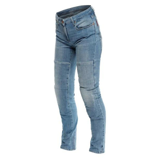 Dainese Denim Stone Slim Women's Pants - Light Blue