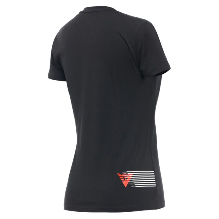 Dainese Logo Women's Tee - Black / Red