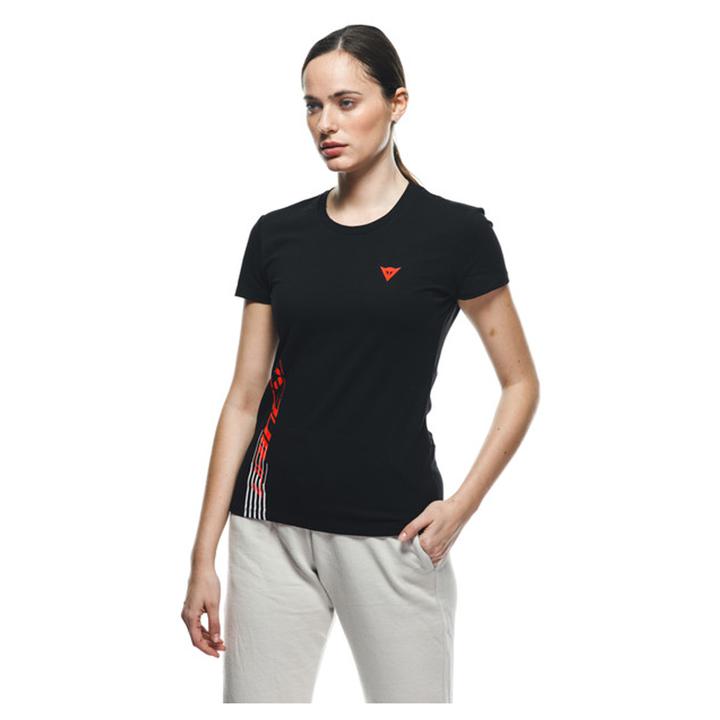 Dainese Logo Women's Tee - Black / Red