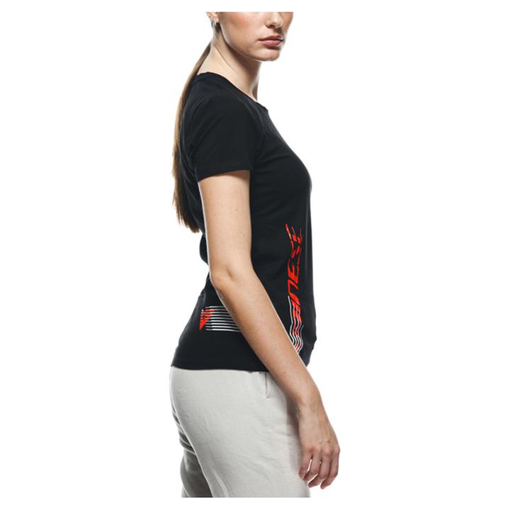 Dainese Logo Women's Tee - Black / Red