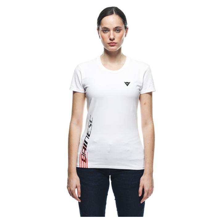 Dainese Logo Women's Tee - White / Black