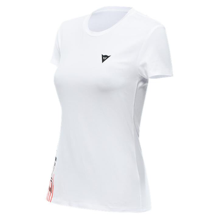 Dainese Logo Women's Tee - White / Black