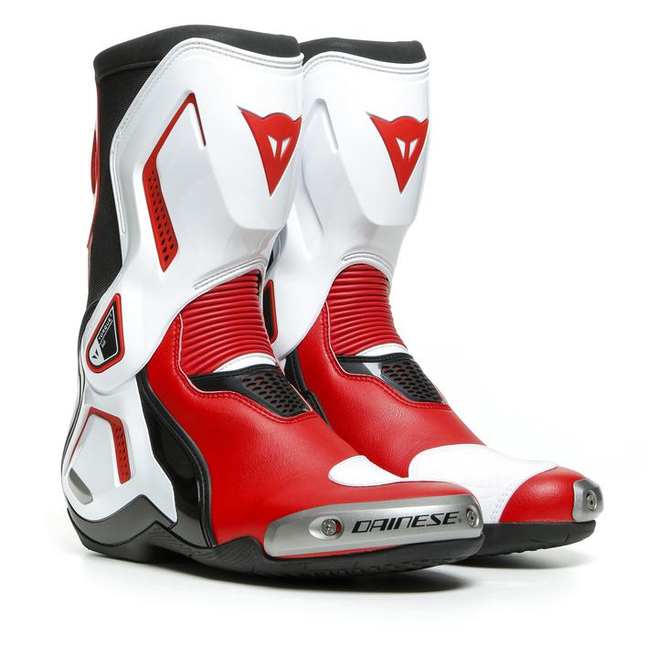 Dainese Torque 3 Out Boots - Black / White Lava Red