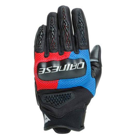 Dainese D-Explorer 2 Gloves - Glacier Grey Blue Red / Black