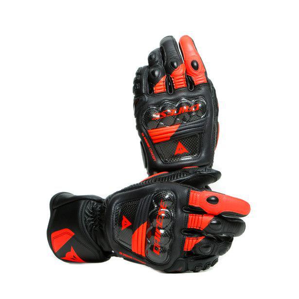Dainese Druid 3 Gloves - Black Fluro Red