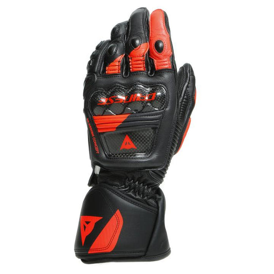 Dainese Druid 3 Gloves - Black Fluro Red