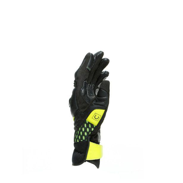 Dainese Carbon 3 Short Gloves - Black / Charcoal / Yellow