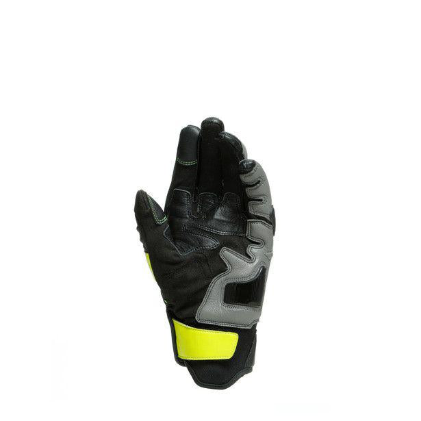 Dainese Carbon 3 Short Gloves - Black / Charcoal / Yellow