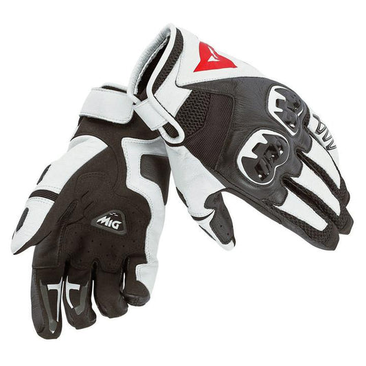 Dainese Mig C2 Unisex Gloves - Black / White