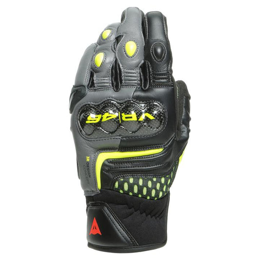 Dainese VR46 Sector Short Gloves - Black / Yellow
