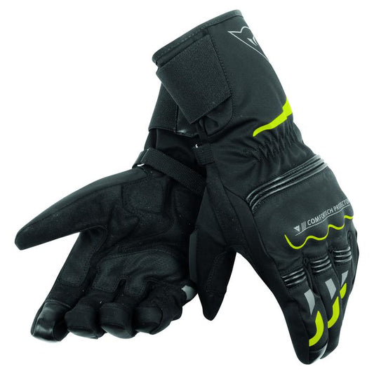 Dainese Tempest D-Dry Long Gloves - Black / Yellow