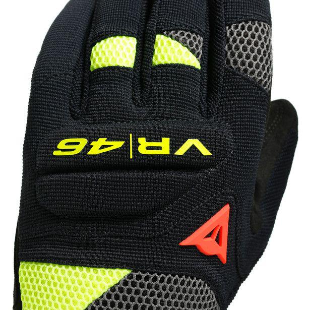 Dainese VR46 Curb Short Gloves - Black / Yellow