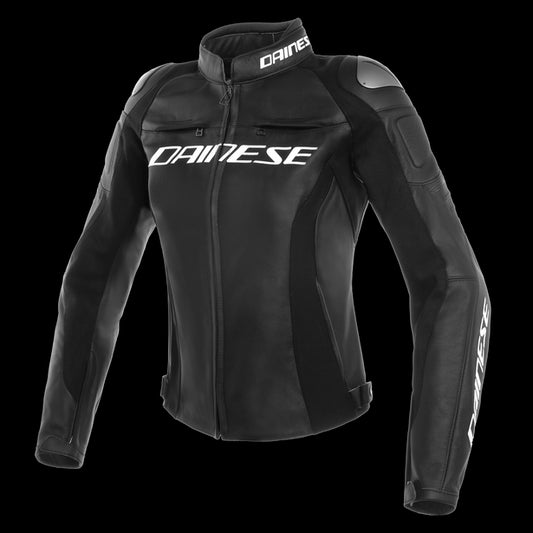 Dainese Racing 3 Women's Leather Jacket - Black