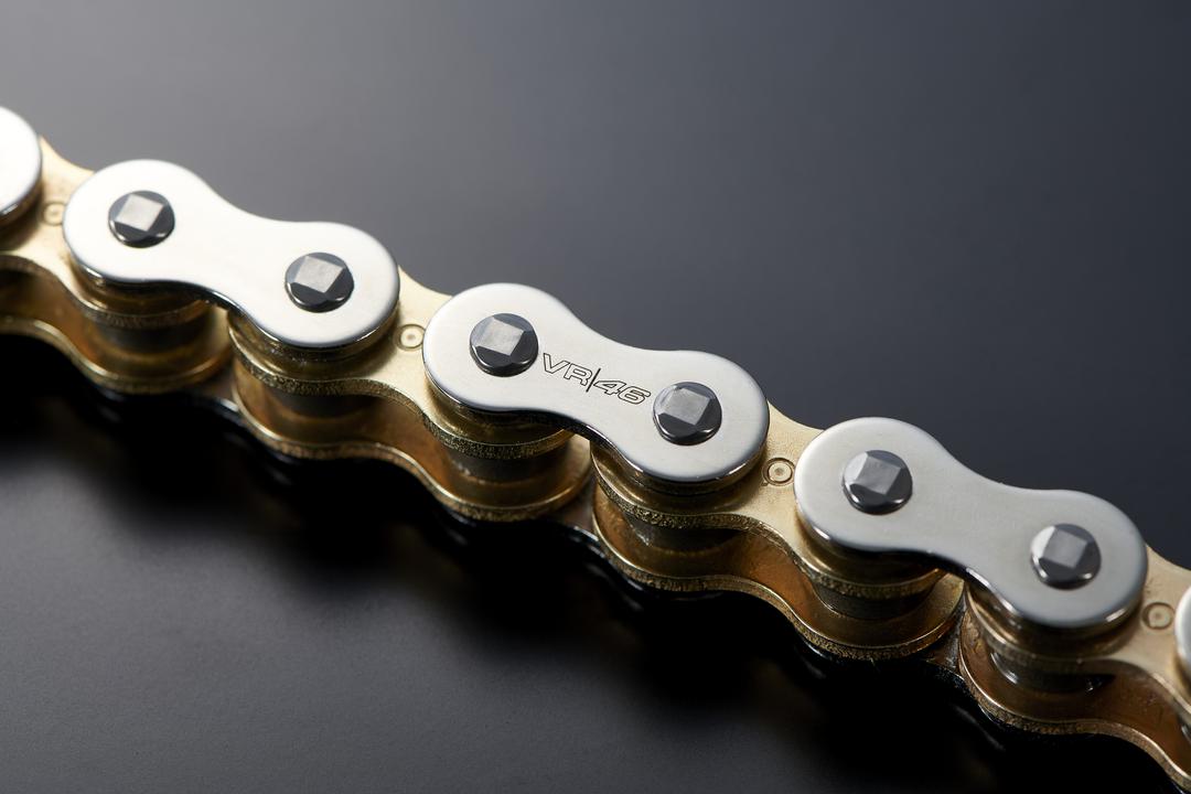 D.I.D VR46 525 120 Link Xring Chain Silver - Gold