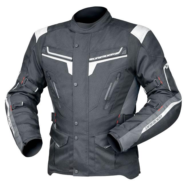 Dririder Apex 5 Men's Jacket - Black, White / Grey