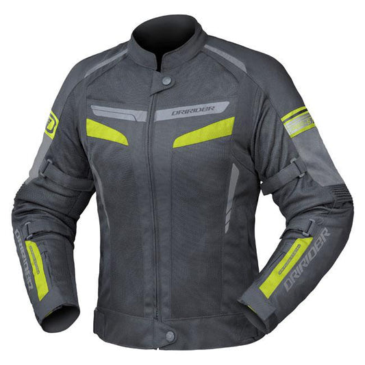 Dririder Air Ride 5 Hornet  Women's Jacket - Grey / Yellow