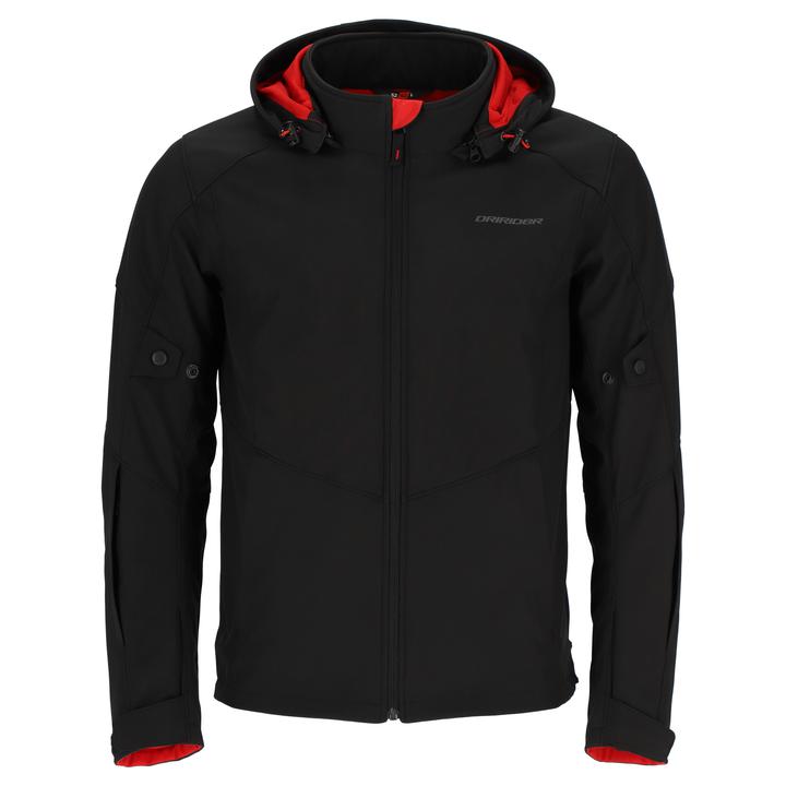 Dririder BLVD Waterproof Soft Shell Hooded Jacket - Black