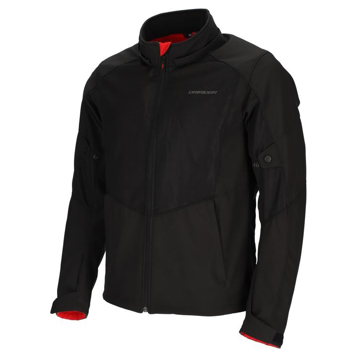 Dririder BLVD Air Soft Shell Hooded Jacket - Black