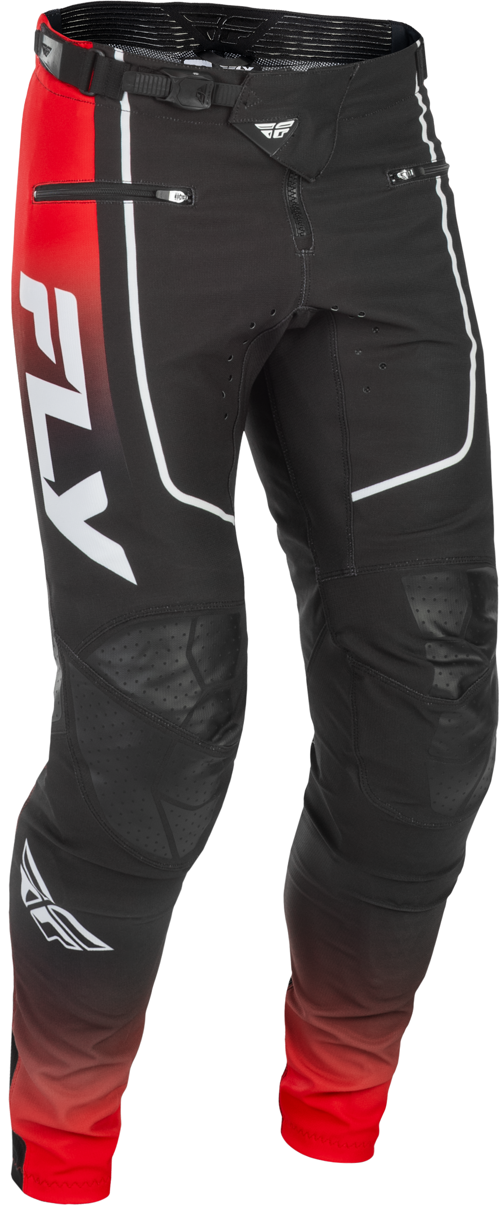 Fly Youth Rayce MTB Pants - Red / Black / White