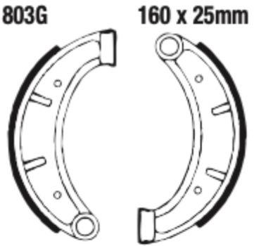 EBC Grooved Brake Shoe Set - 803G