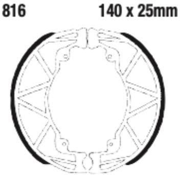 EBC Brake Shoe Set - 816